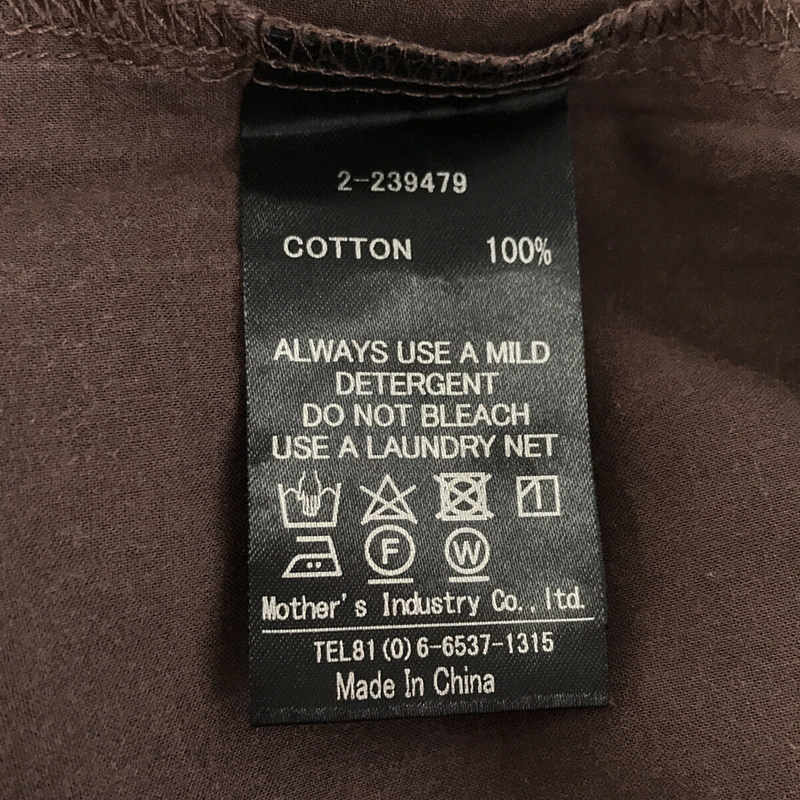 mizuiroind / ミズイロインド コットンピンタック ワイドシャツ