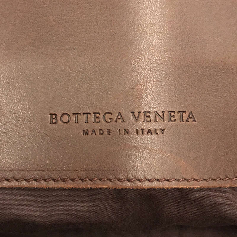 BOTTEGA VENETA / ボッテガヴェネタ バタフライ レザー切替 キャンバス トートバッグ