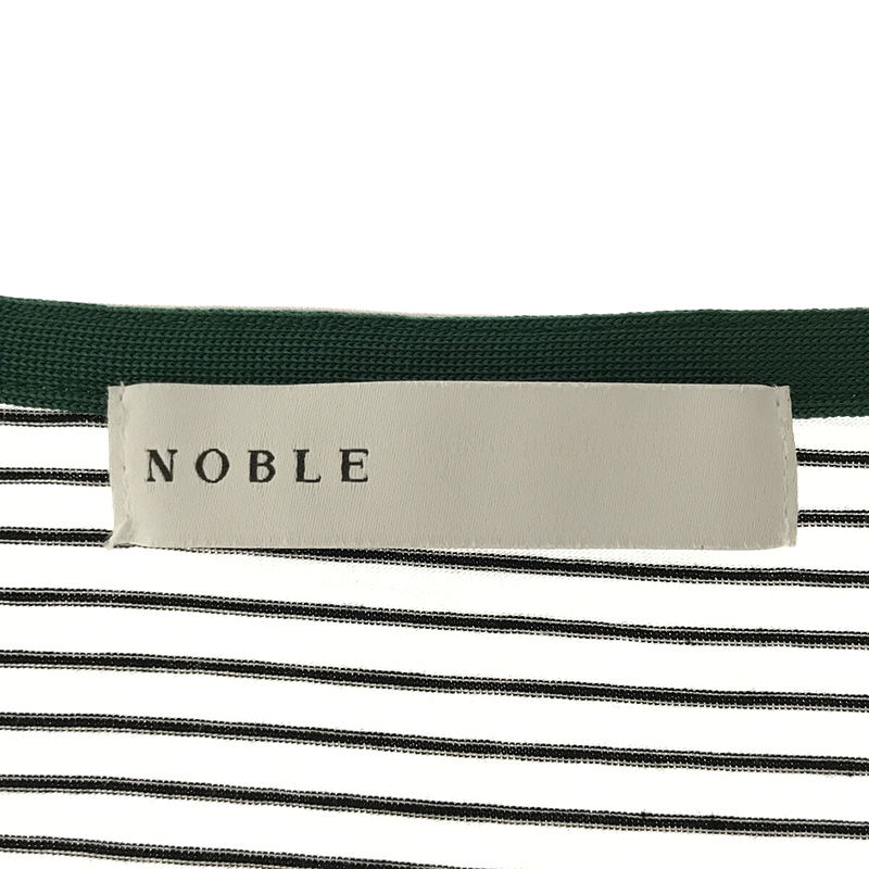 NOBLE / ノーブル ボーダー ロングスリーブ カットソー