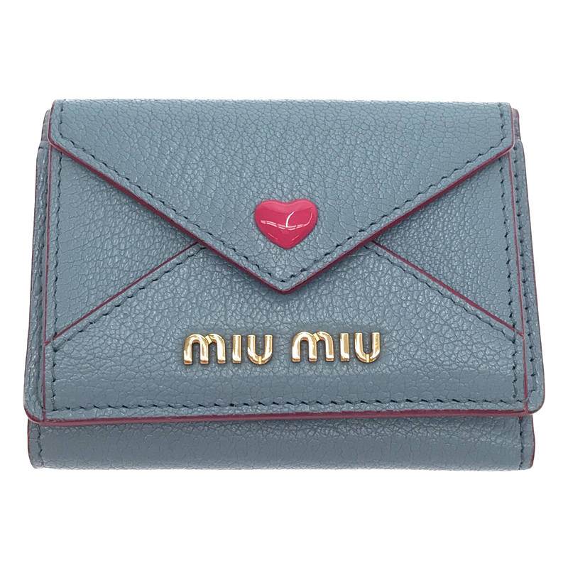 MADRAS LOVE HEART MINI WALLET / マドラス コンパクト レザー ミニ