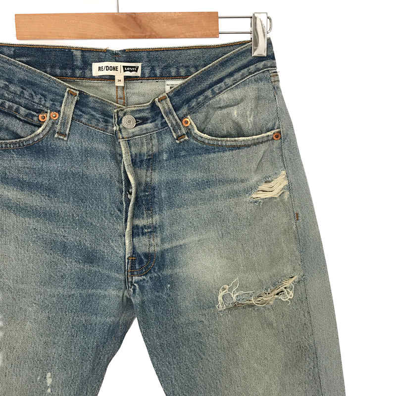 RE/DONE / リダン Levi's リーバイス リメイク クラッシュ テーパード デニムパンツ