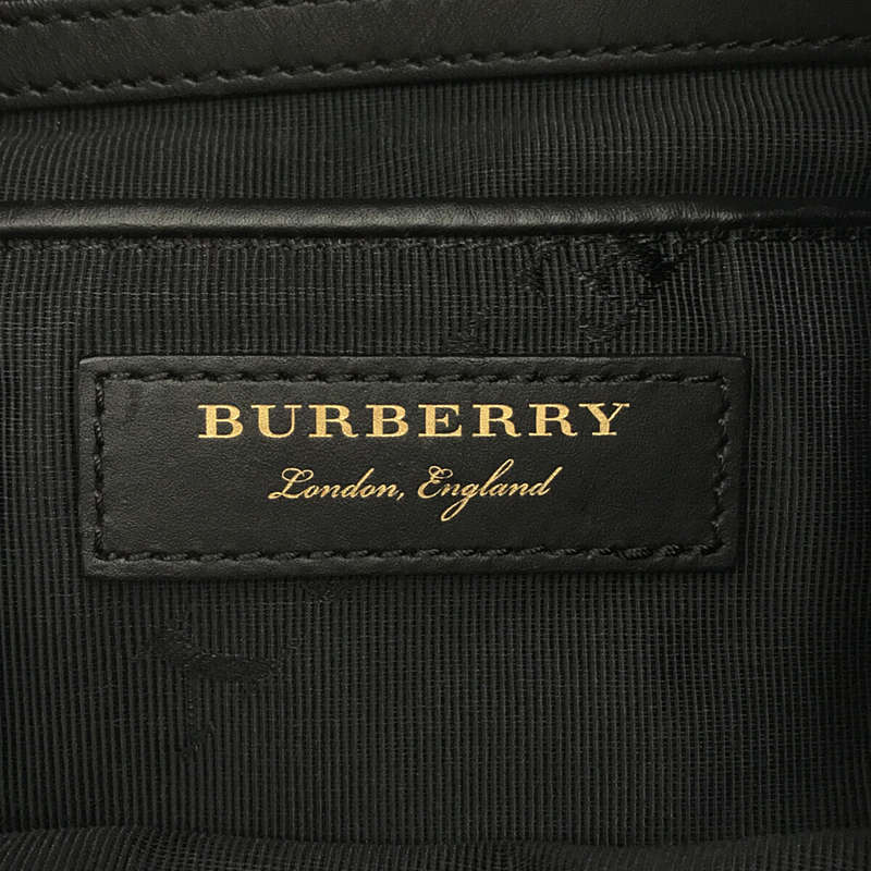 Burberry / バーバリー レザー切替 ナイロン バックパック リュック