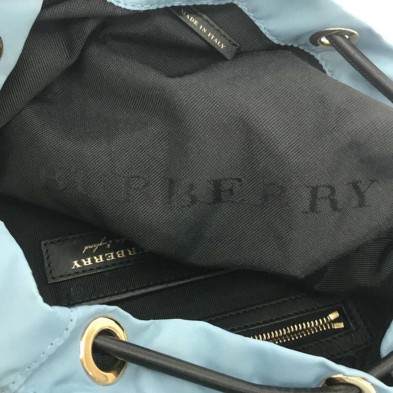 Burberry / バーバリー レザー切替 ナイロン バックパック リュック