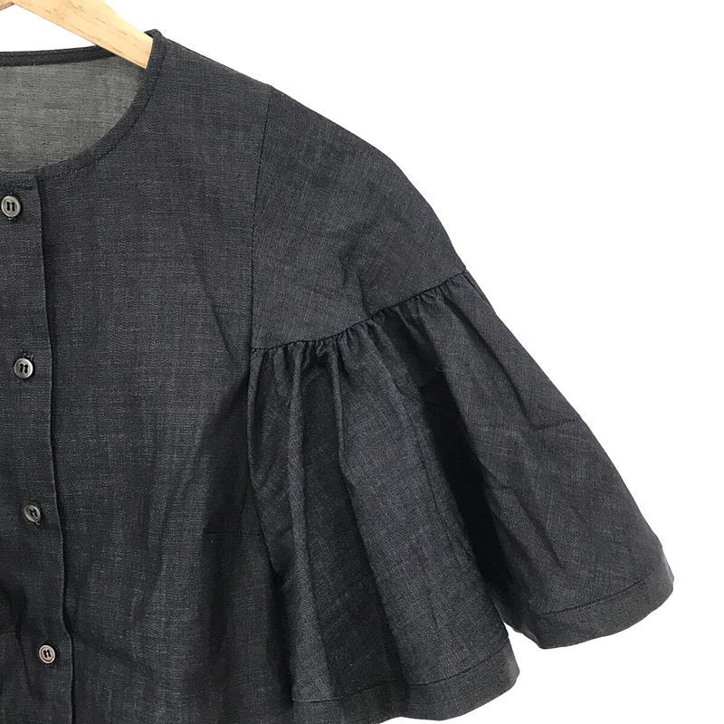 その他 Estelle jean エステルジーン フリル デニムブラウス