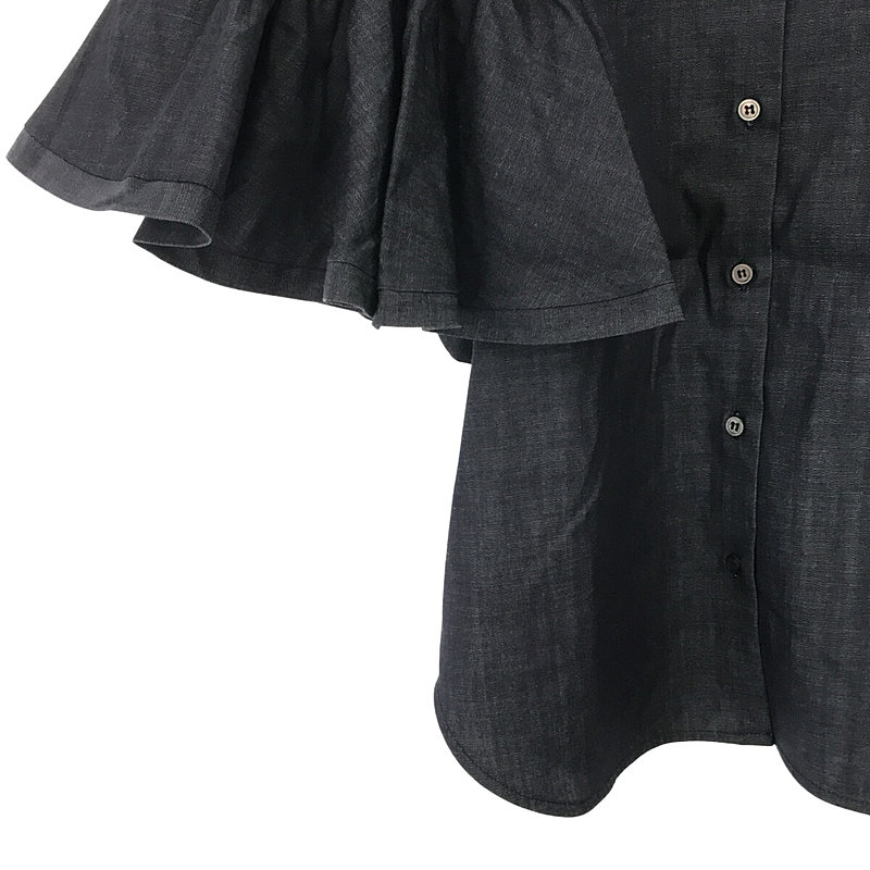 その他 Estelle jean エステルジーン フリル デニムブラウス