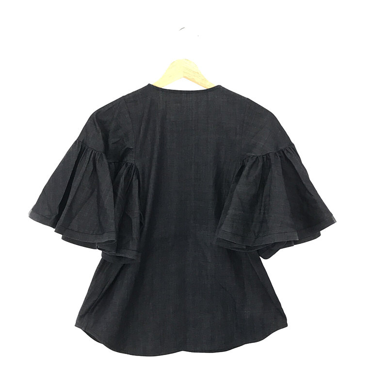 その他 Estelle jean エステルジーン フリル デニムブラウス