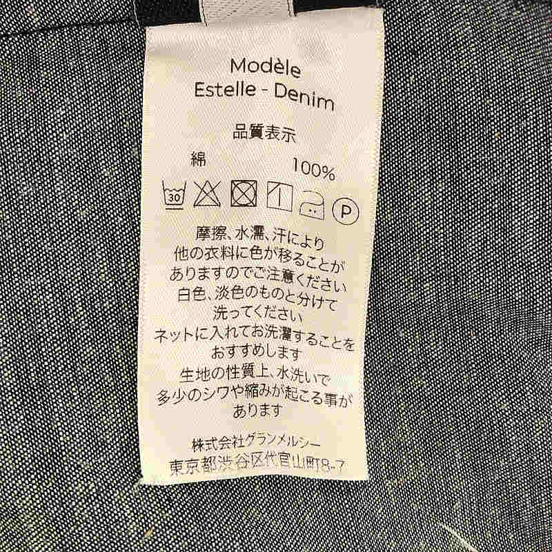 その他 Estelle jean エステルジーン フリル デニムブラウス