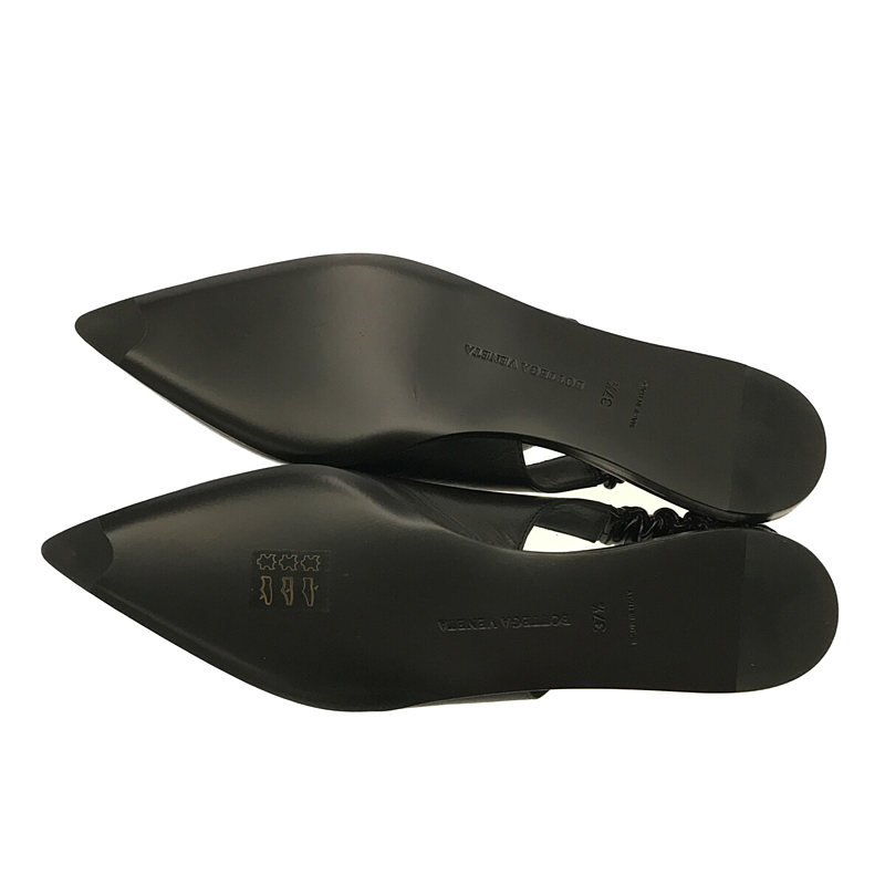 BOTTEGA VENETA / ボッテガヴェネタ ポインテッドトゥ バックストラップ フラットパンプス