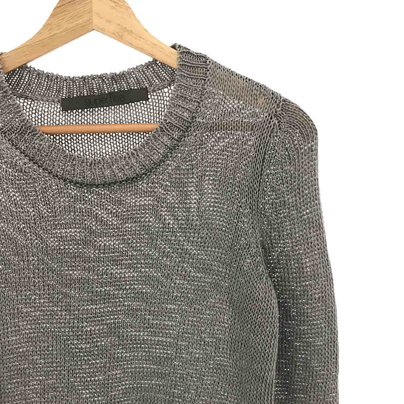 その他 リネン サイドスリットニット