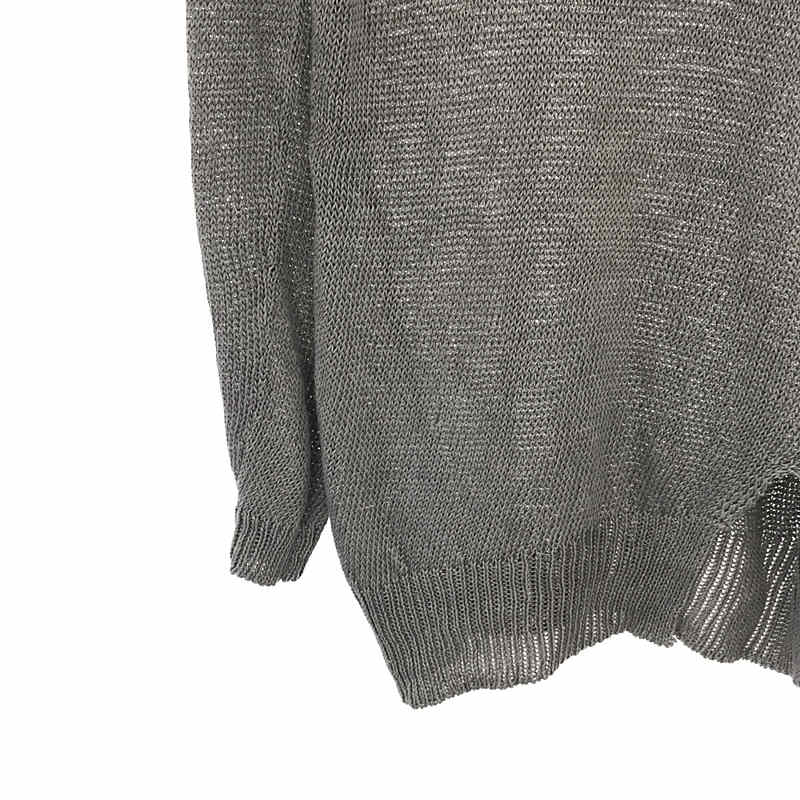 その他 リネン サイドスリットニット