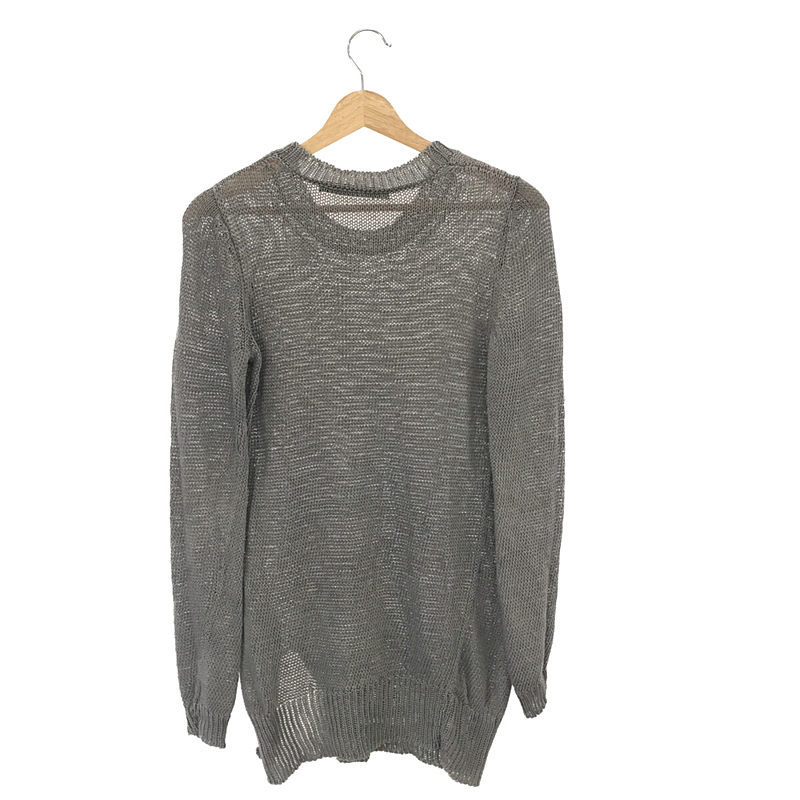 その他 リネン サイドスリットニット