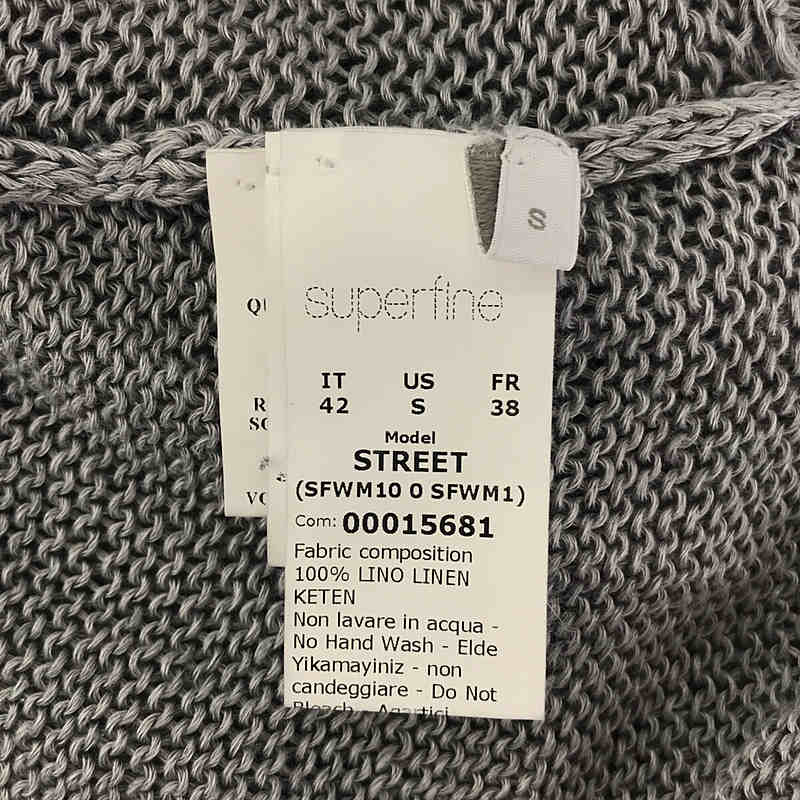 その他 リネン サイドスリットニット