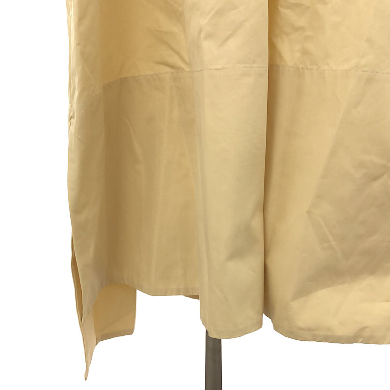 JIL SANDER / ジルサンダー 滝沢眞規子さん着用モデル / コットン ギャザースリーブ Vネックドレスワンピース