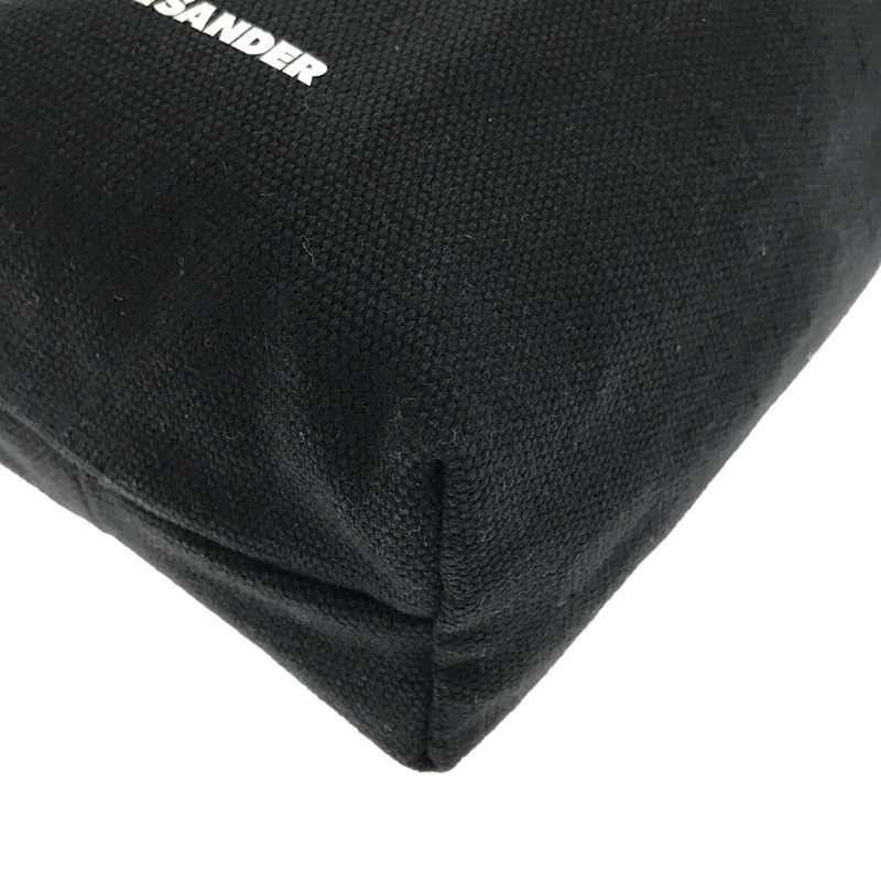 JIL SANDER / ジルサンダー DUMPLING POUCH / ドローストリング レザー切替 キャンバス 巾着 ポーチ バッグ