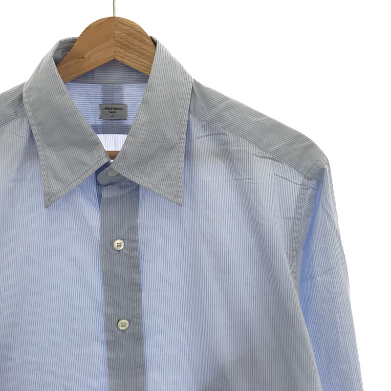 ANATOMICA / アナトミカ コットン ストライプ レギュラカラーシャツ