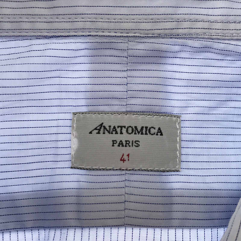 ANATOMICA / アナトミカ コットン ストライプ レギュラカラーシャツ