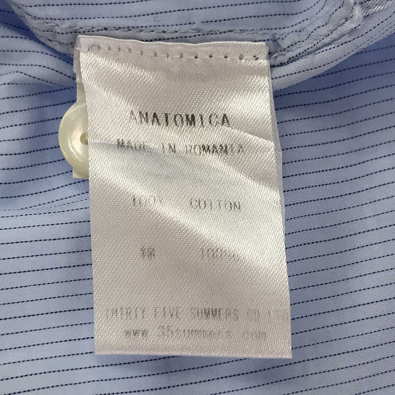 ANATOMICA / アナトミカ コットン ストライプ レギュラカラーシャツ