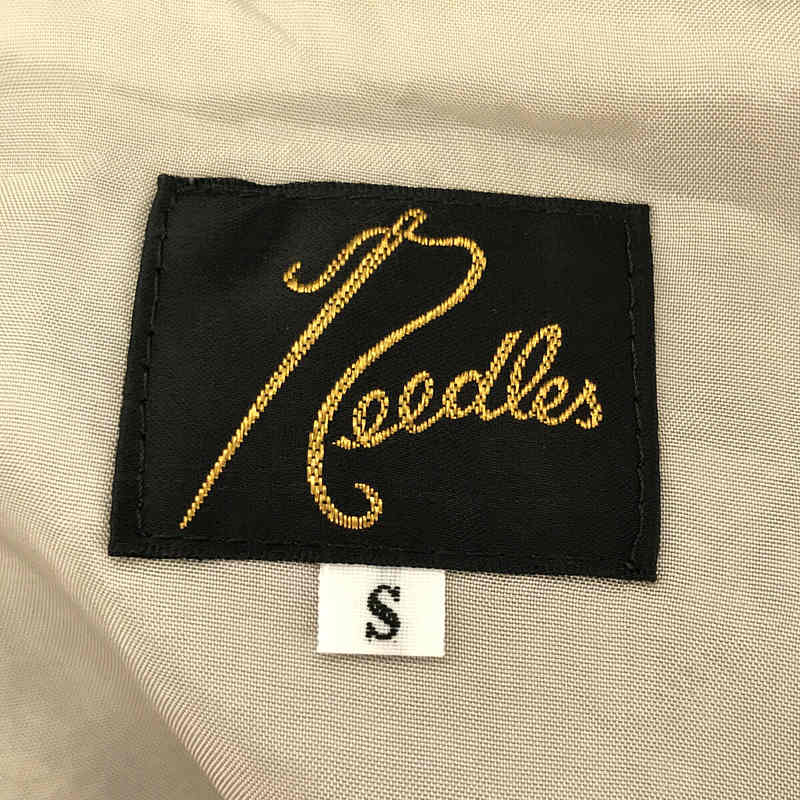 Needles S.C. Sir Coat - Poly/Cu Paisley Jacquard 総柄 総刺繍 ペイズリー ジャガード ノーカラー ジップ