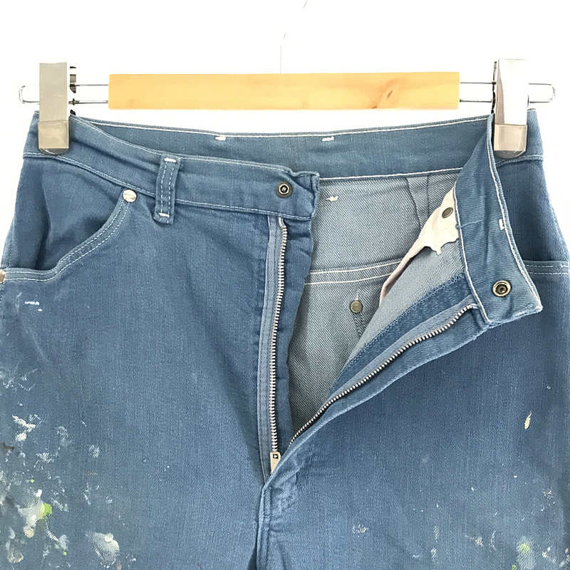 WRANGLER / ラングラー 60s VINTAGE ヴィンテージ USA製 斜めベルプリントタグ MISSES ペンキ ストレッチ スリム デニム パンツ