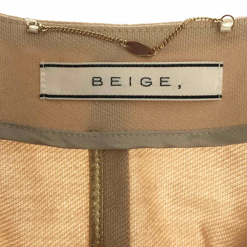 BEIGE， / ベイジ コットンブレンド ノーカラージャケット