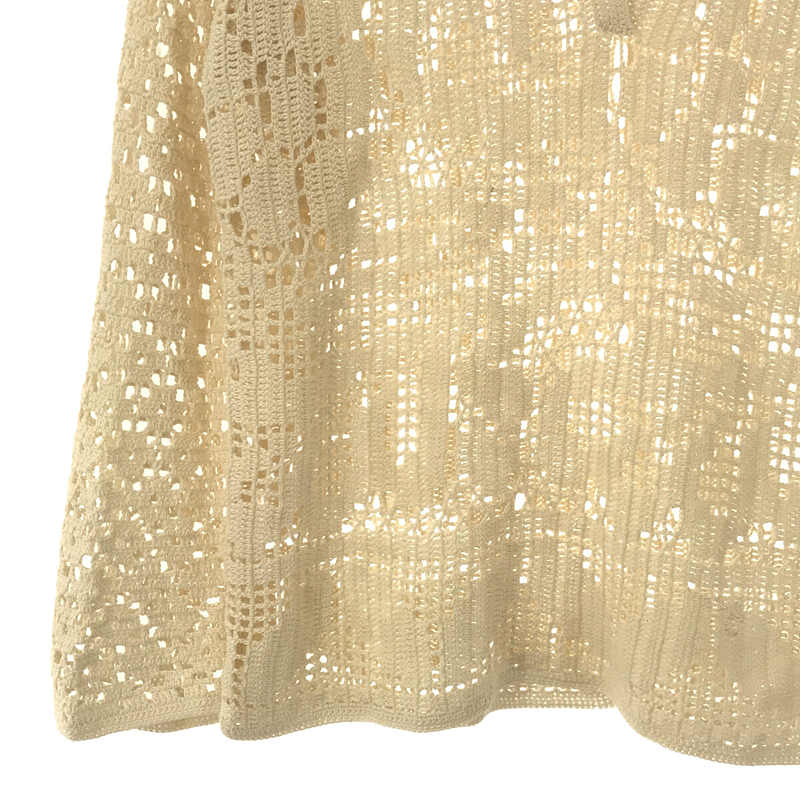 Whim Gazette / ウィムガゼット GEMINI レース編み かぎ針 ポロ ニット