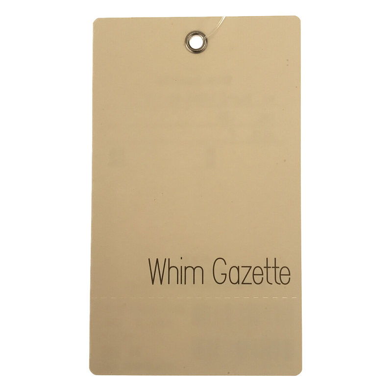 Whim Gazette / ウィムガゼット コットン リネン ノースリーブ カットソー