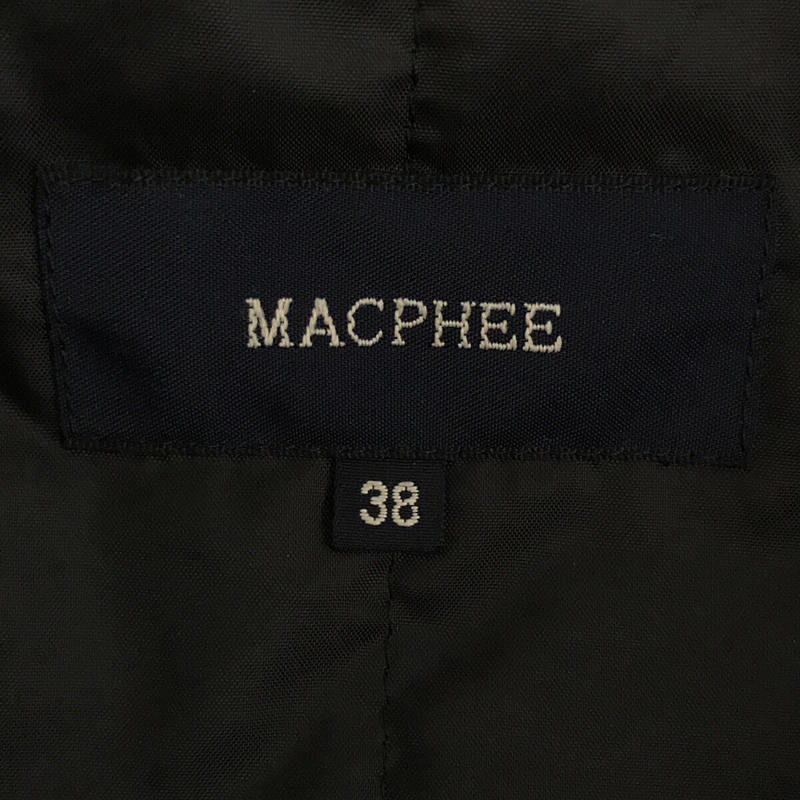 Tomorrowland MACPHEE / トゥモローランドマカフィー 着脱可 ライナー付き ウール ニット ジャケット