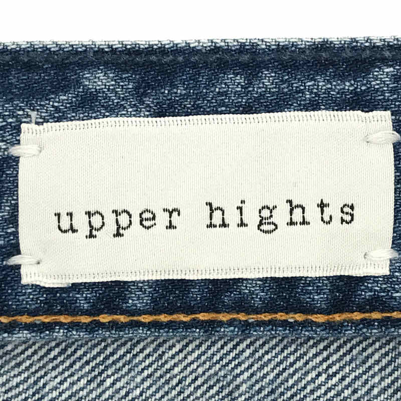 upper hights / アッパーハイツ THE JOE ユーズド加工 コットン ハイライズ テーパード デニム パンツ