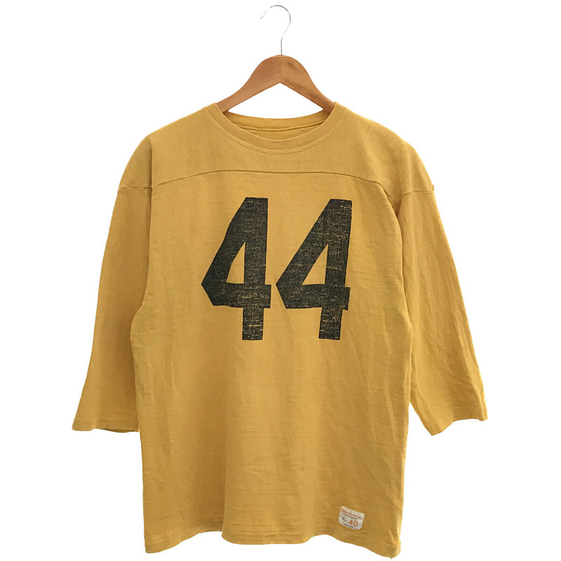 × BEAMS BOY ビームスボーイ 別注 44 ナンバリング ステンシル 両面 プリント 7分袖 TシャツWAREHOUSE / ウエアハウス