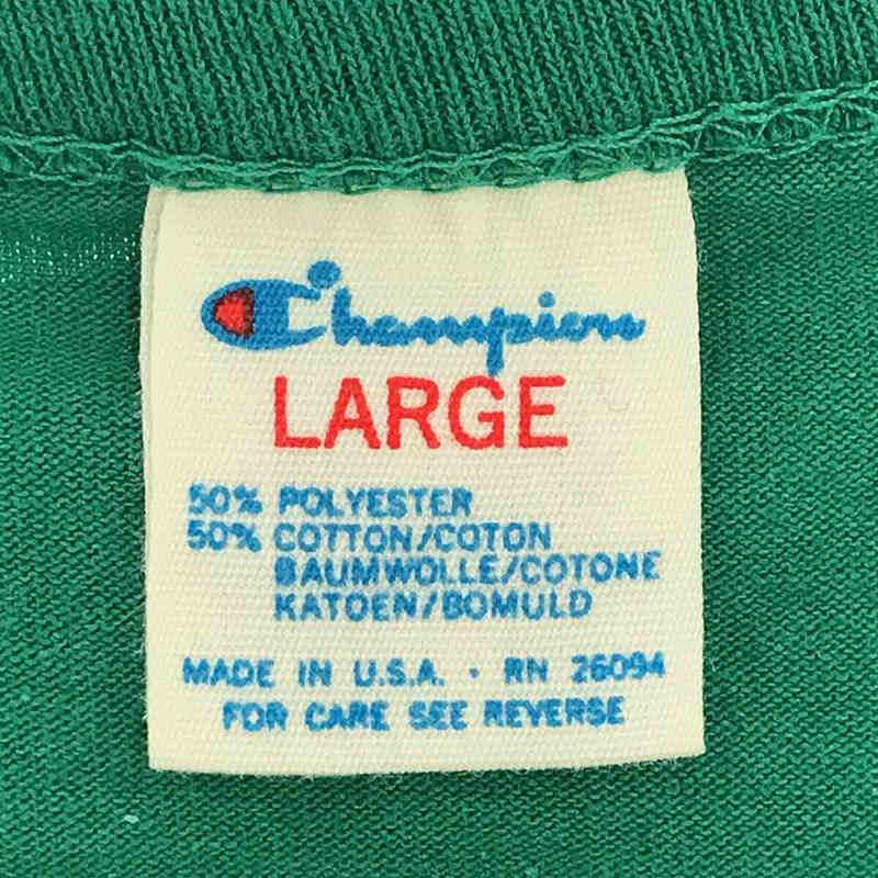 CHAMPION / チャンピオン 80s VINTAGE ヴィンテージ USA製 トリコタグ ナンバリング バックプリント フットボール Tシャツ