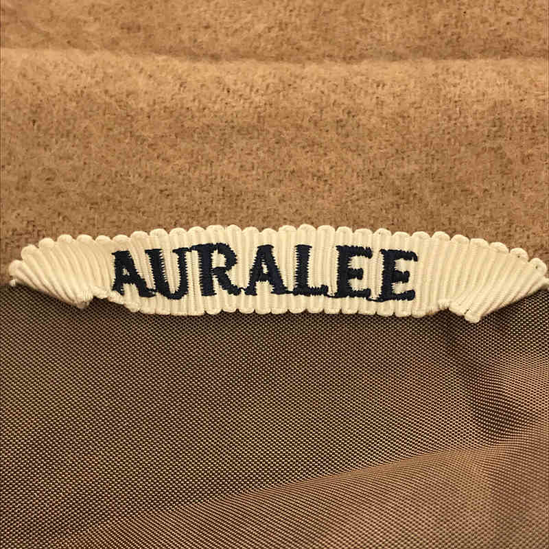 AURALEE / オーラリー BABY CAMELHAIR FLANNEL LONG SHIRT ベルト付き  ベビーキャメルヘアー フランネル ロング シャツ ガウン コート