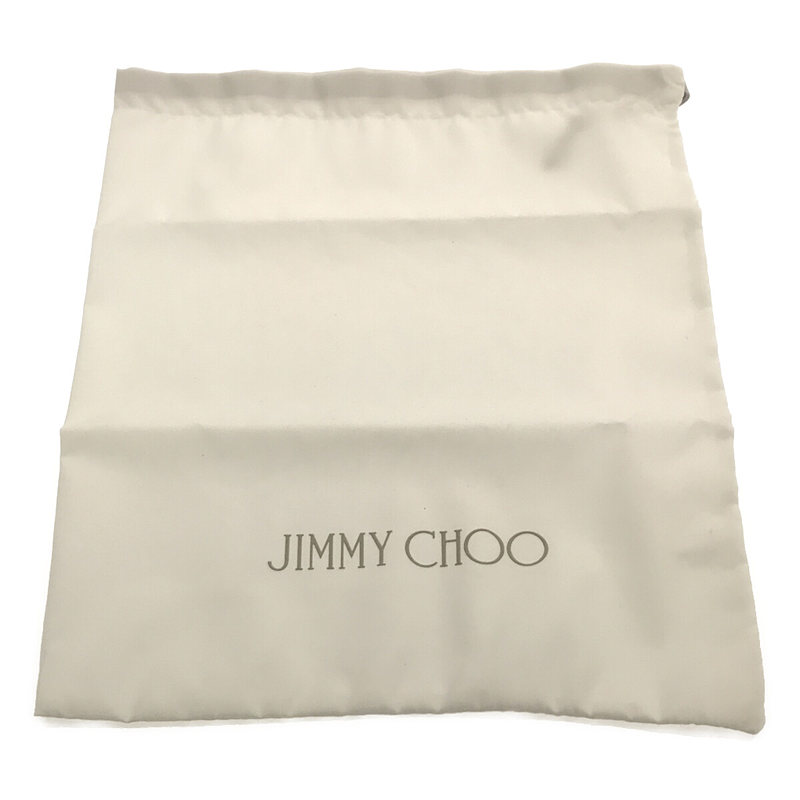 JIMMY CHOO / ジミーチュウ 金具ロゴ パテントレザー ポインテッドトゥ パンプス