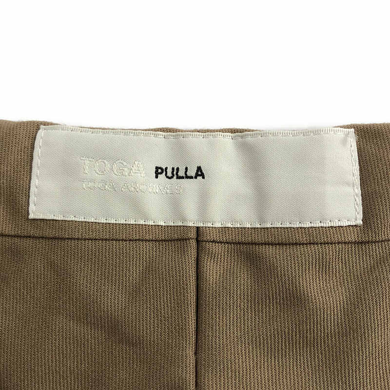 TOGA PULLA / トーガプルラ CHAMBRAY WOOL PANT ベルト付き シャンブレー ウール パンツ