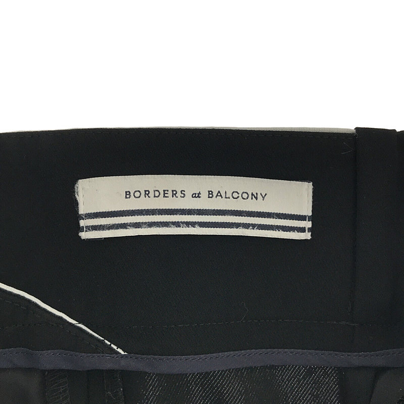 BORDERS at BALCONY / ボーダーズアットバルコニー クロスボーダー テーパードパンツ