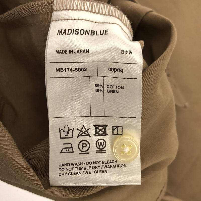 MADISON BLUE / マディソンブルー J.BRADLEY CUFF SHIRT コットンリネン カフス シャツ