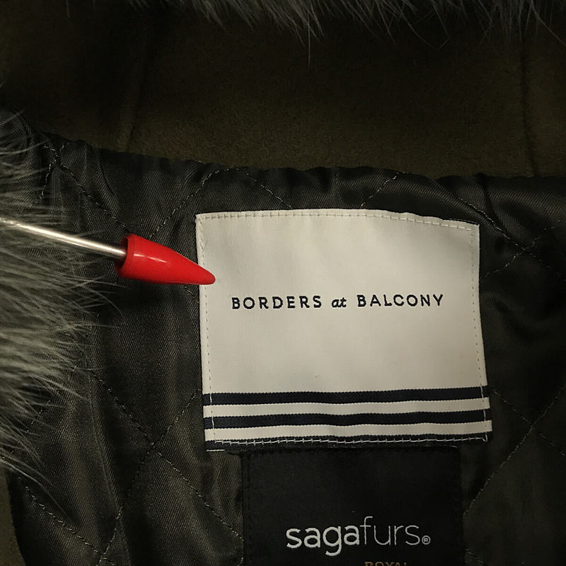 BORDERS at BALCONY / ボーダーズアットバルコニー × SAGA FURS ダッフル コート