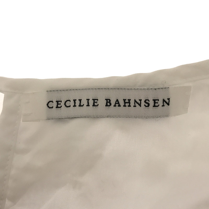 Cecilie Bahnsen / セシリーバンセン コットン レース切替 バックリボン ギャザー ワンピース