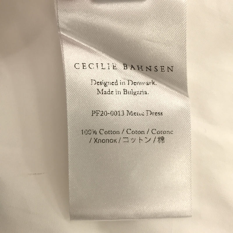 Cecilie Bahnsen / セシリーバンセン コットン レース切替 バックリボン ギャザー ワンピース