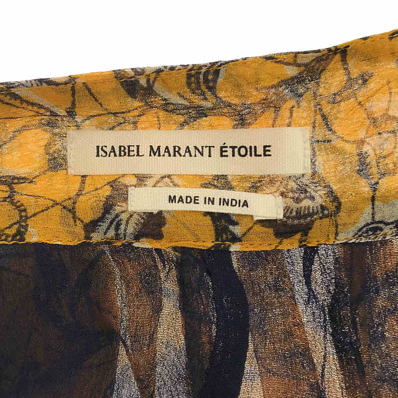 ISABEL MARANT ETOILE / イザベルマランエトワール silk100％ / シルク 総裏地 プリーツ ラップ ロングスカート