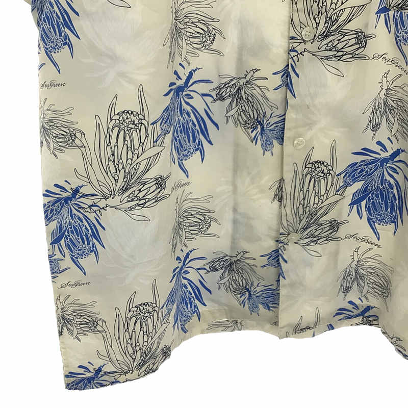 Seagreen / シーグリーン PROTEA SATIN SHIRT プロテア サテン アロハシャツ