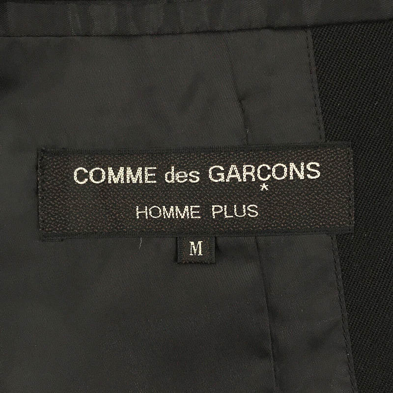 COMME des GARCONS HOMME PLUS / コムデギャルソンオムプリュス 総裏地 異素材 切替 ドッキング シングルジャケット