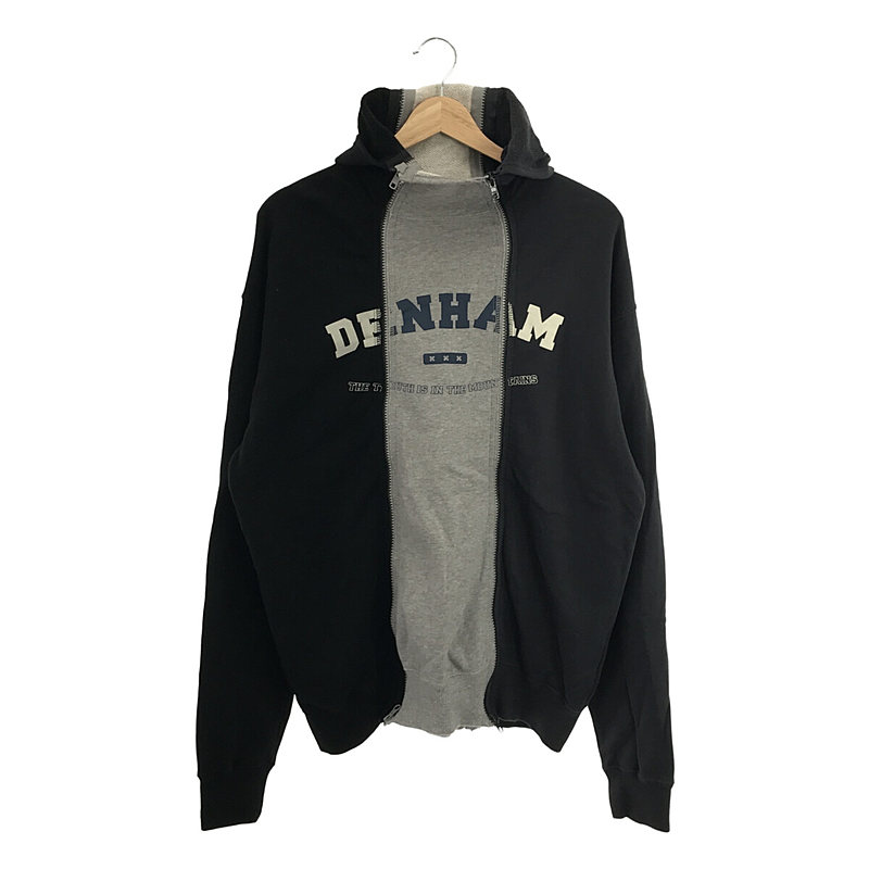 DENHAM デンハムコラボ MRDH 4ZIP PARKA 変形 ジップ スウェット