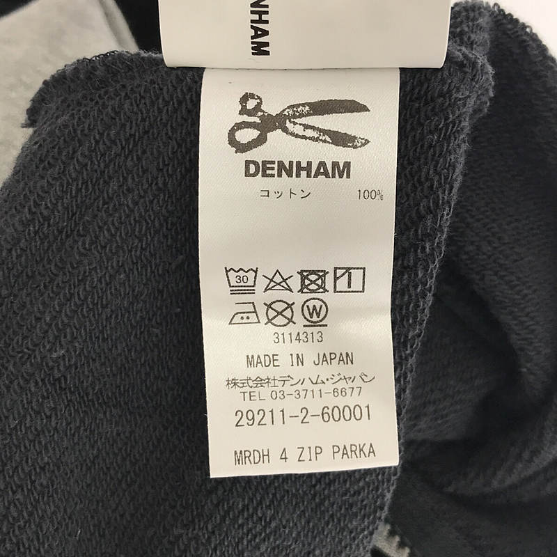 Mountain Research / マウンテンリサーチ × DENHAM デンハムコラボ MRDH 4ZIP PARKA 変形 ジップ スウェットパーカー