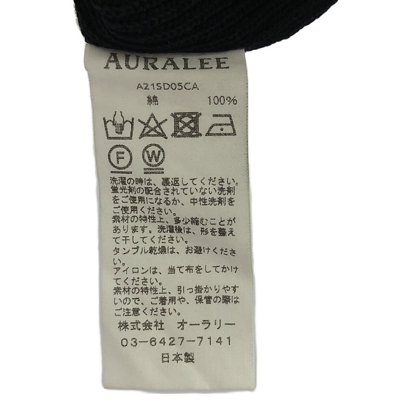 AURALEE / オーラリー FLAT YARN RIB KNIT SKIPPER ONE PIECE スキッパー ワンピース