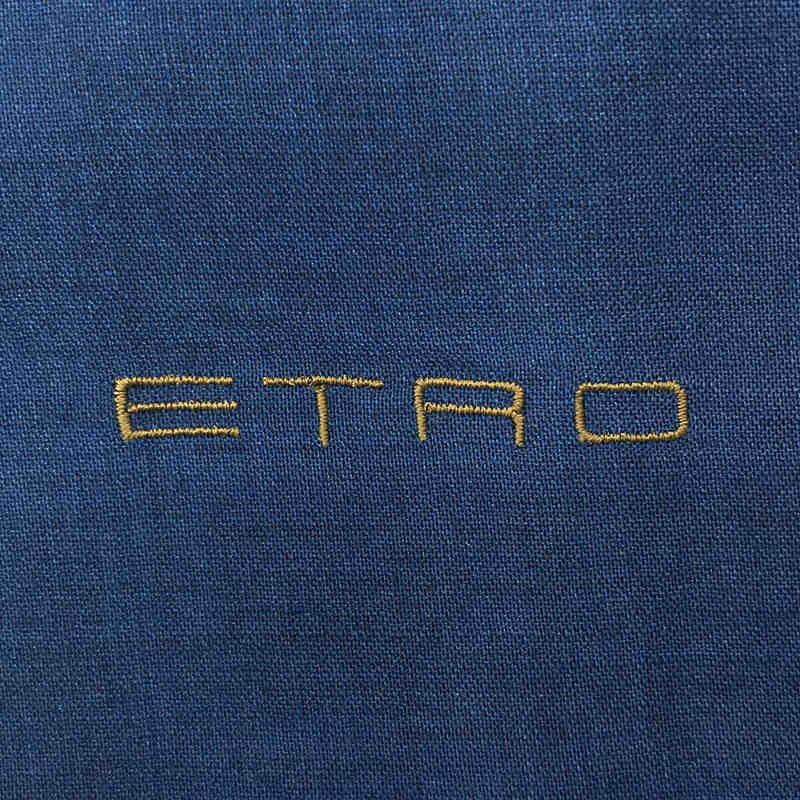 ETRO / エトロ ロゴ刺しゅう 大判ストール