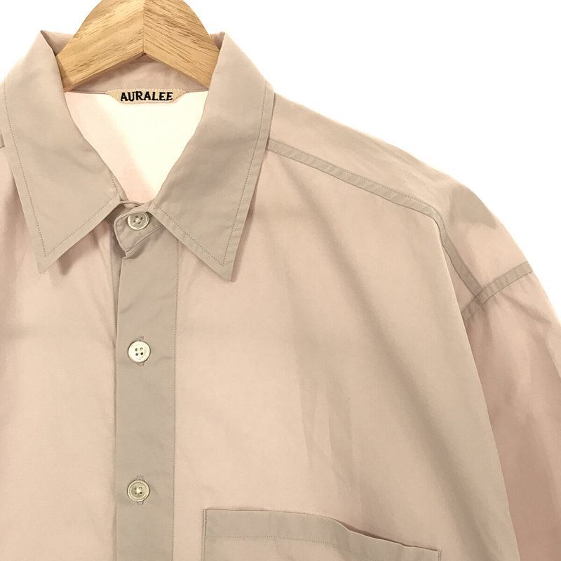 AURALEE / オーラリー WASHED FINX TWILL HALF SLEEVED BIG SHIRTS 半袖シャツ