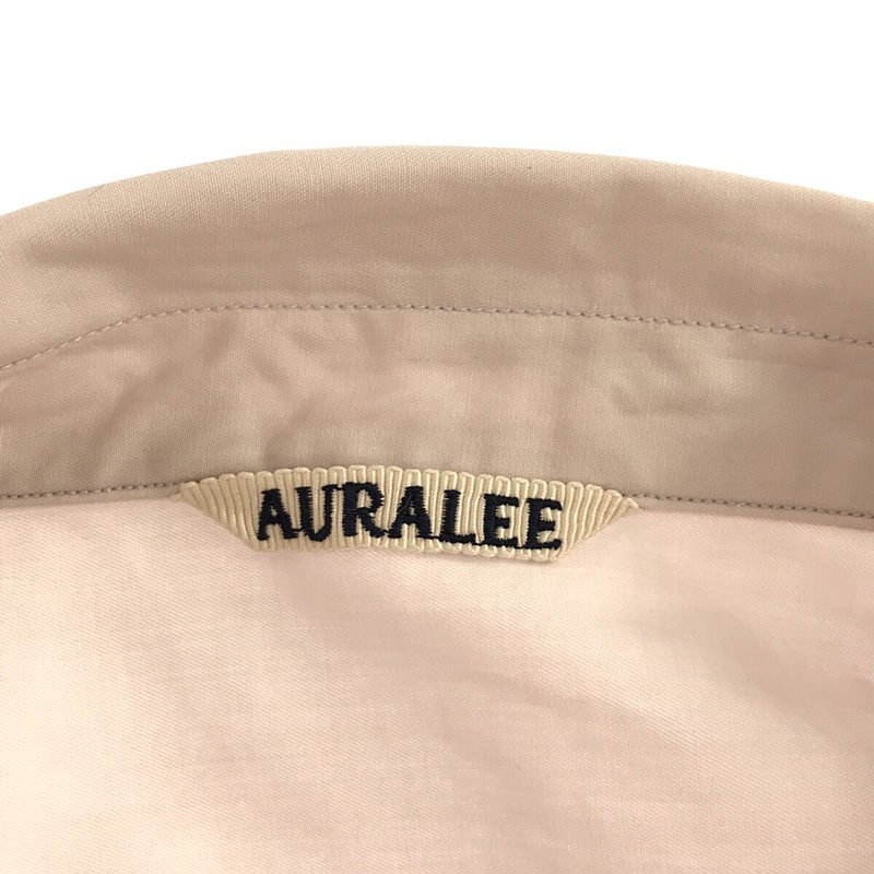 AURALEE / オーラリー WASHED FINX TWILL HALF SLEEVED BIG SHIRTS 半袖シャツ