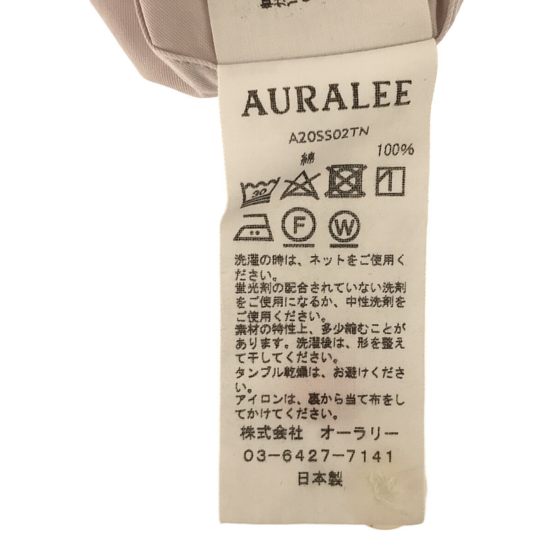 AURALEE / オーラリー WASHED FINX TWILL HALF SLEEVED BIG SHIRTS 半袖シャツ