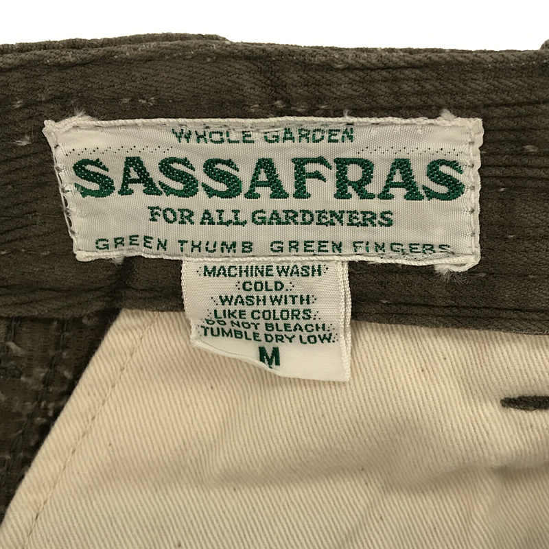 SASSAFRAS / ササフラス SPRAYER STREAM PANTS コットン スプレイヤー ストリーム パンツ