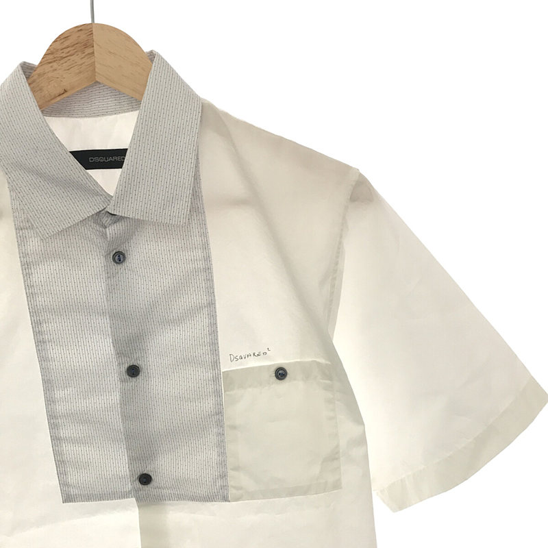 DSQUARED2 / ディースクエアード フロント切替 ポケット 半袖シャツ